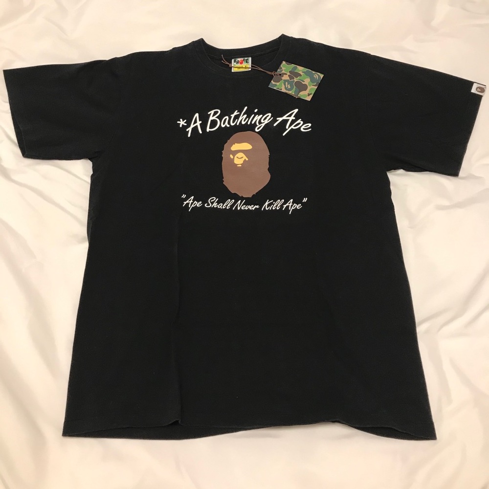 A Bathing Ape “ape shall never kill ape” tee